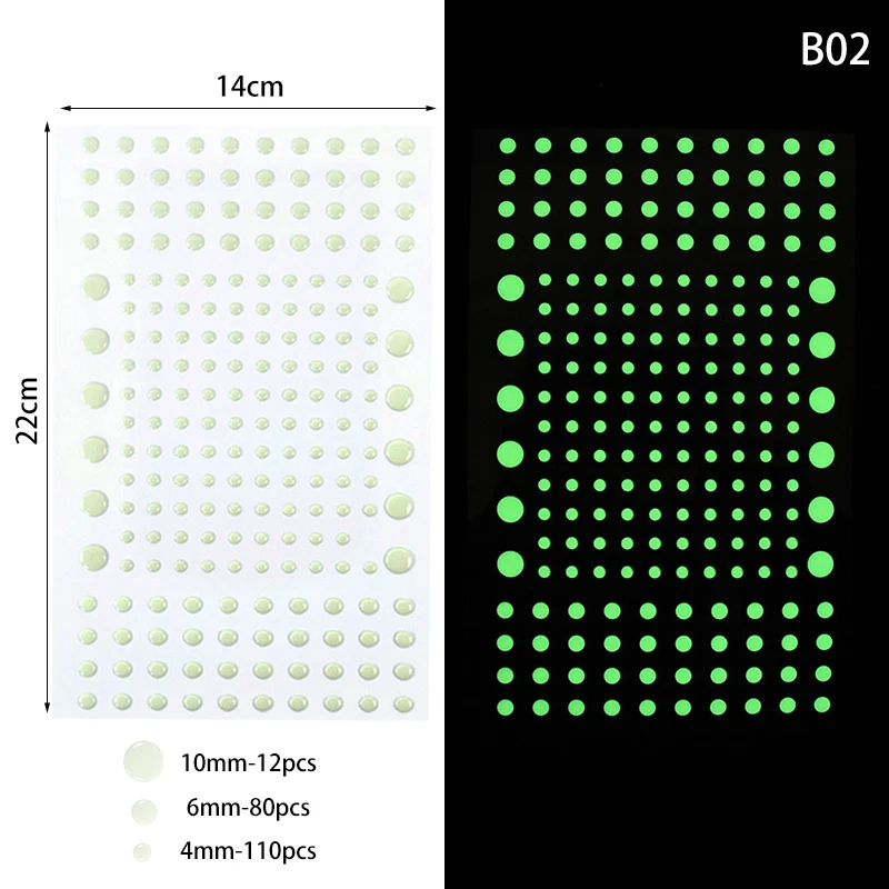 

Звездные 3D флуоресцентные наклейки ZQCXLD для стен