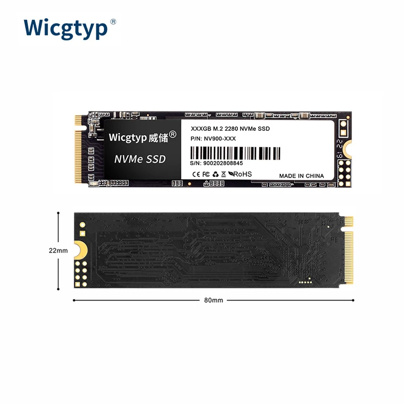 NVMe 2TB 1TB 128GB 256GB 512GB SSD M2 M.2 PCIe3.0 Interno Disco Duro Solid для ПК Настольный ноутбук TLC Жесткий