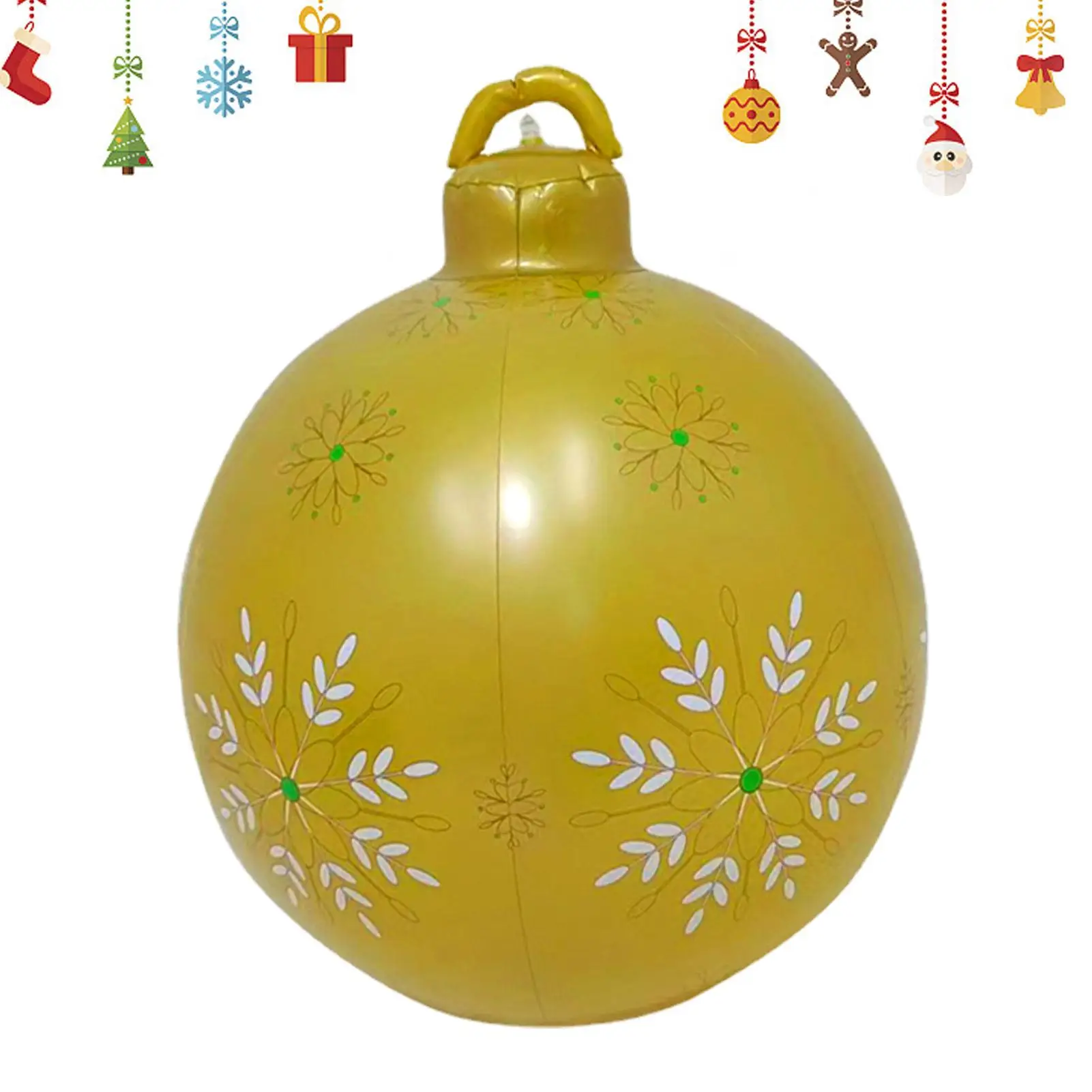 

60cm Large PVC Christmas Ball Decoration Christmas Tree New Year Gifts Christmas Family Outdoor Inflatable Toys