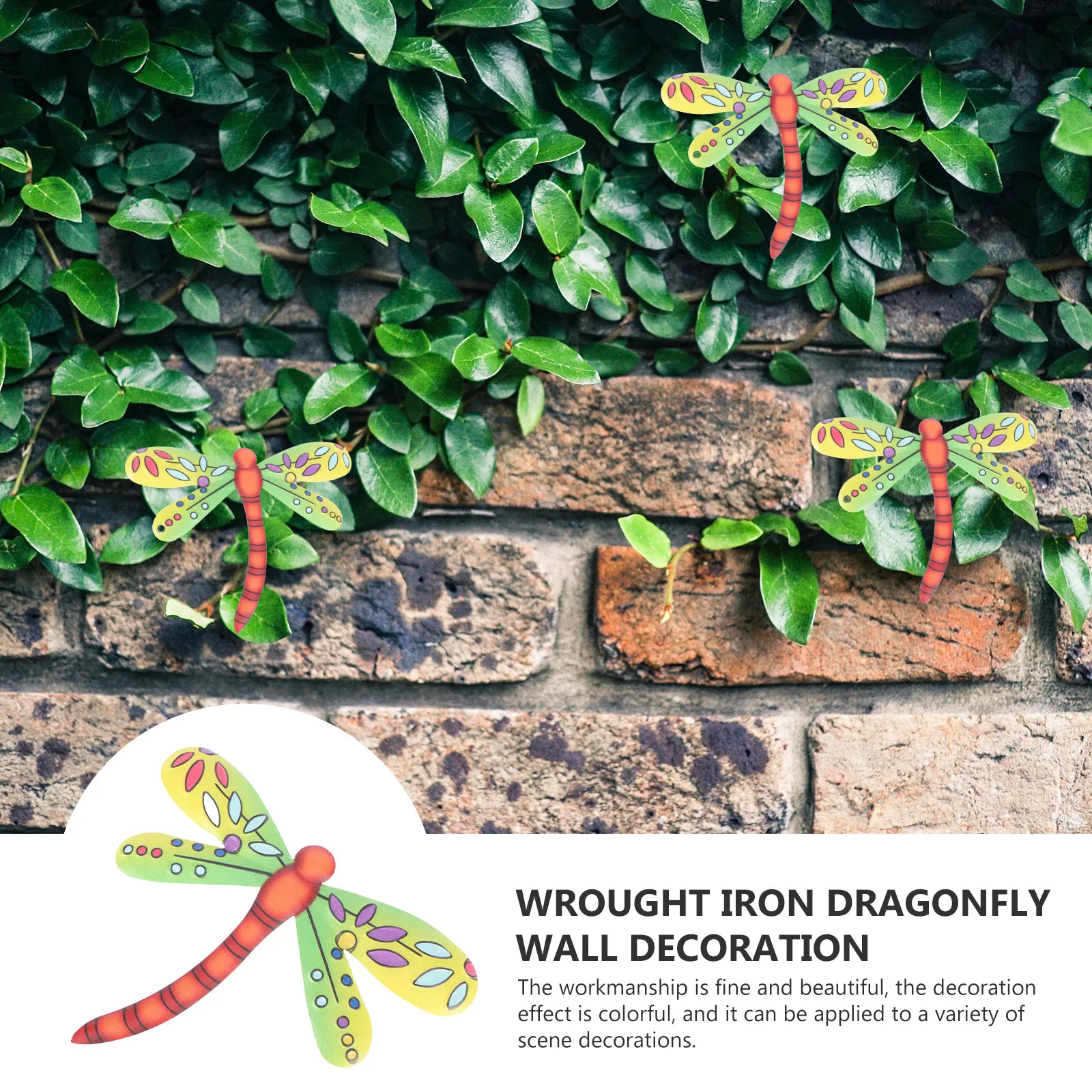Декоративные настенные украшения в виде железных стрекоз: легкие, красочные, текстурные, для улицы и дома, для забора и ворот, художественные поделки, декор для дома (art.: 3920db923ea80) - 3920db923ea80