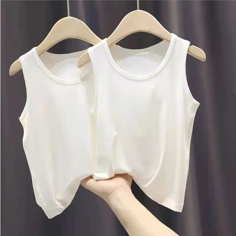 

Children's sports vest modal boys and girls baby bottoming shirt vest st0426