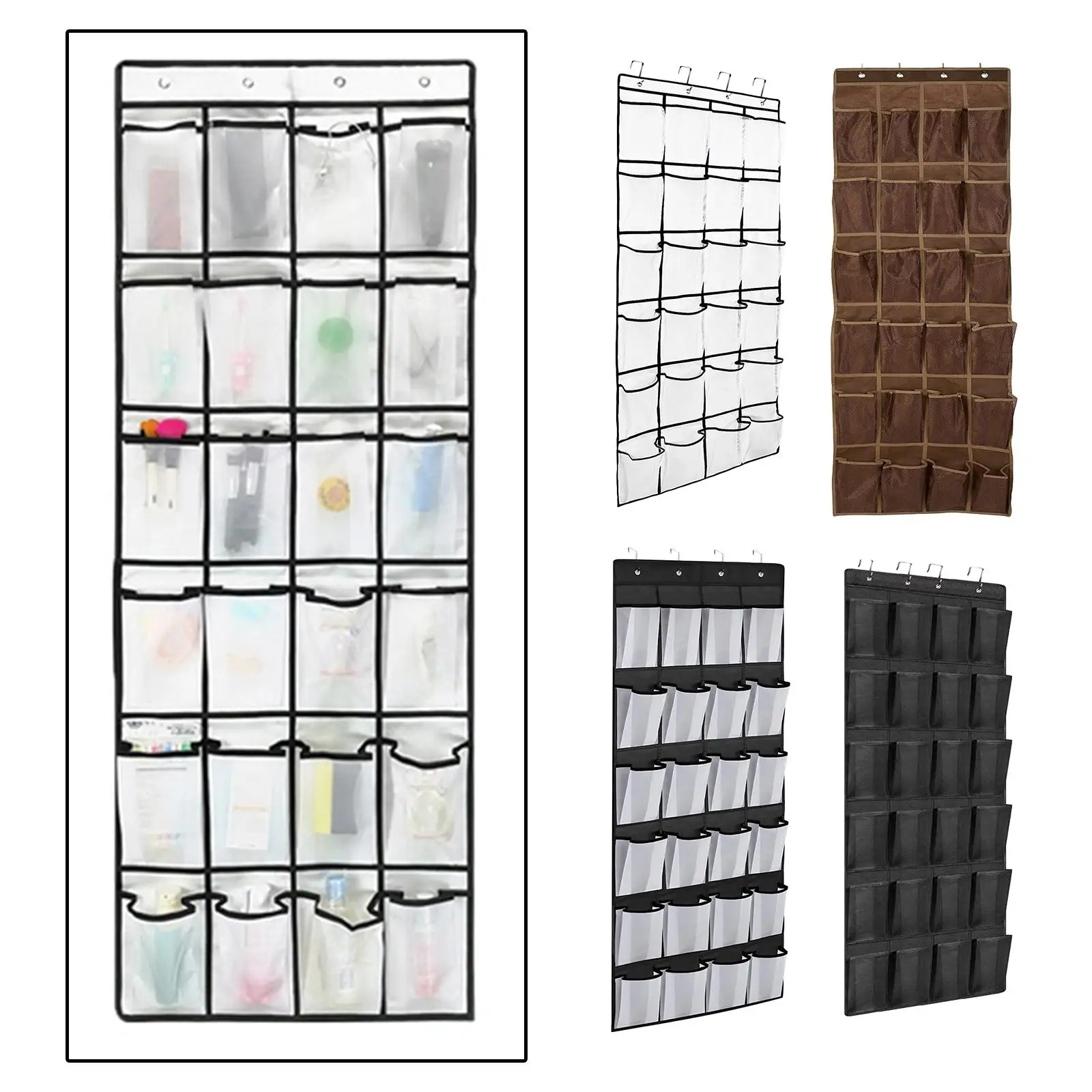 

Over The Door Shoe Organizer Clear Mesh Hanging Shoe Rack Fabric Closet Shoe Organizer Storage Bag 24 Large Mesh Pockets