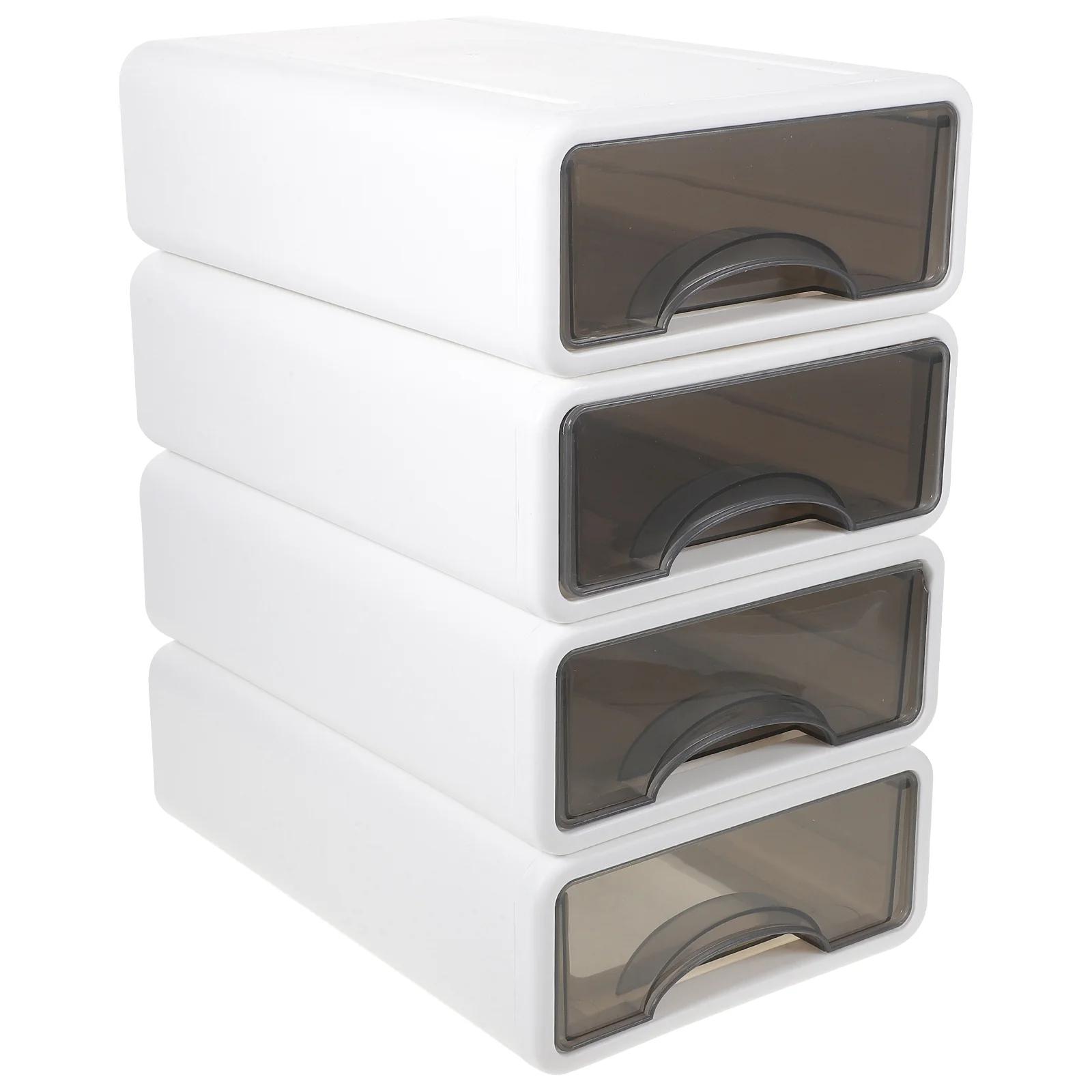 

4 Pcs Drawer Storage Box Desktop Makeup Organizer The Boxes File Cabinet Toy Organizers Drawers Pp Office
