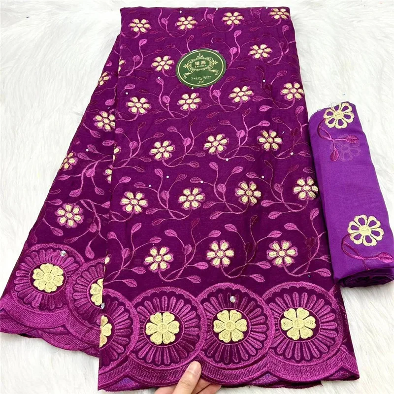 

5 + 2 ярда с шарфом, швейцарская кружевная ткань Lafaya, вышитая сухая кружевная африканская 100% хлопчатобумажная ткань, швейцарская вуаль, кружево в дубайском стиле 3L1102