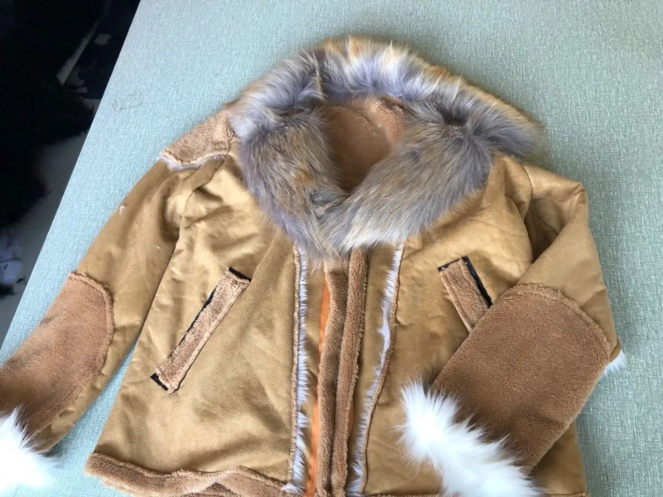 Плюшевое зимнее пальто из искусственной кожи Мужская одежда куртка с большим