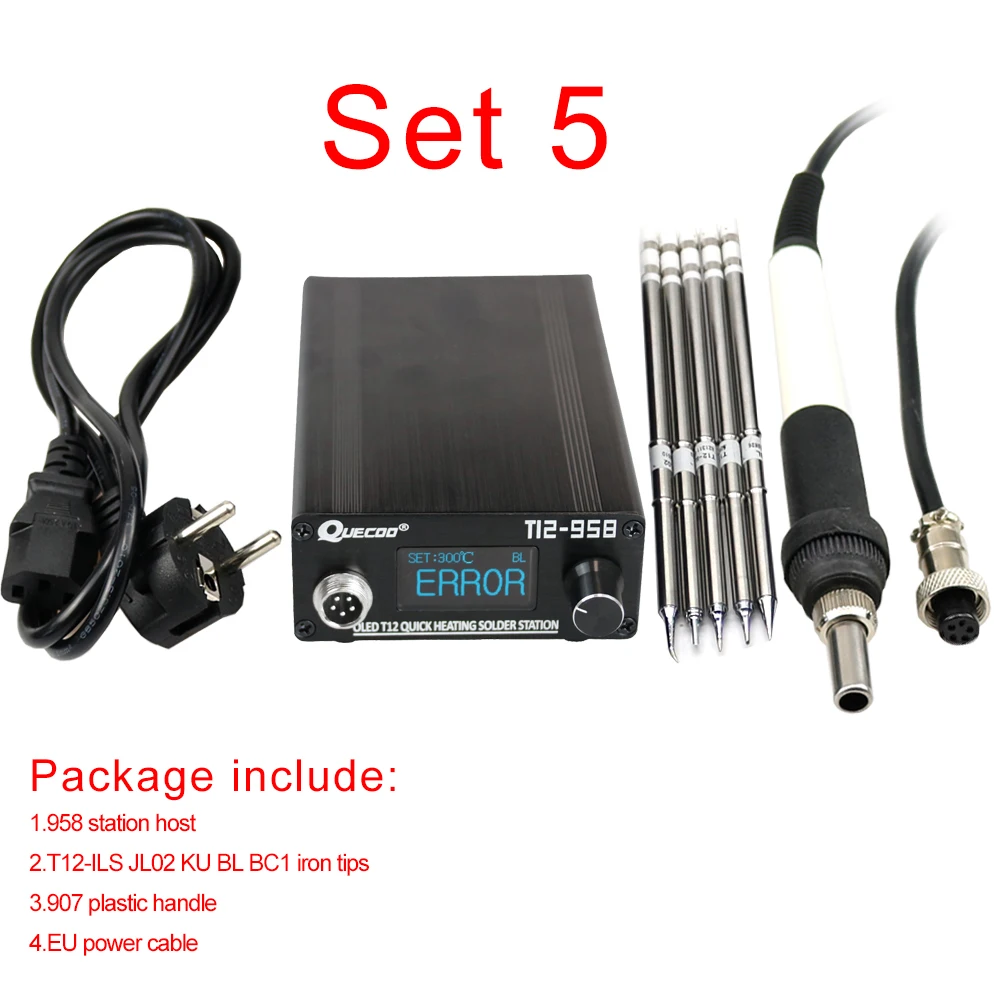 

QUECOO STM32 T12-958 Паяльная станция