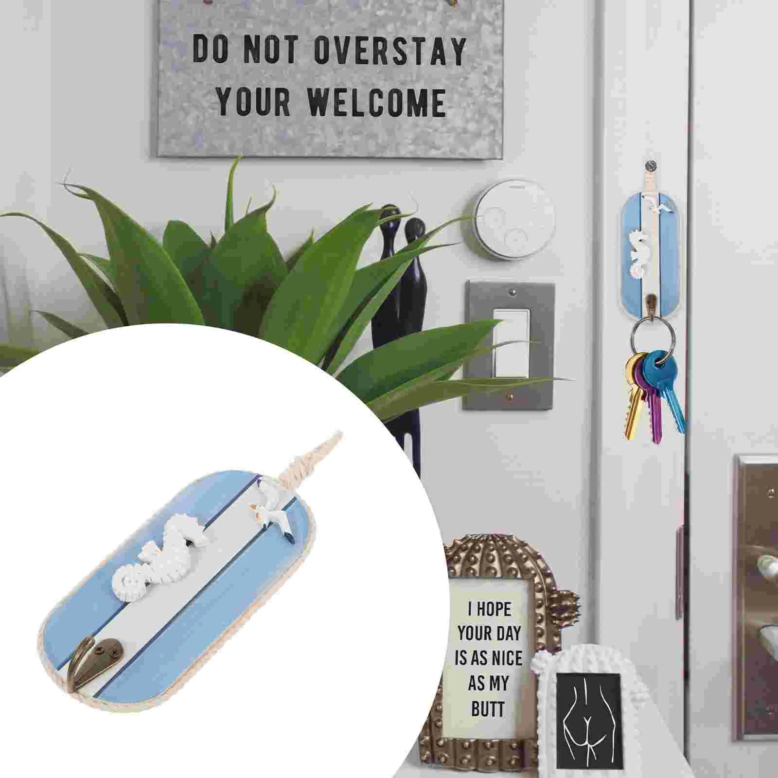 

Hook Wall Key Decorative Clothes Holderhome Bedroom Door Hat Coat Hanging Keychain Towel Wooden Vintage