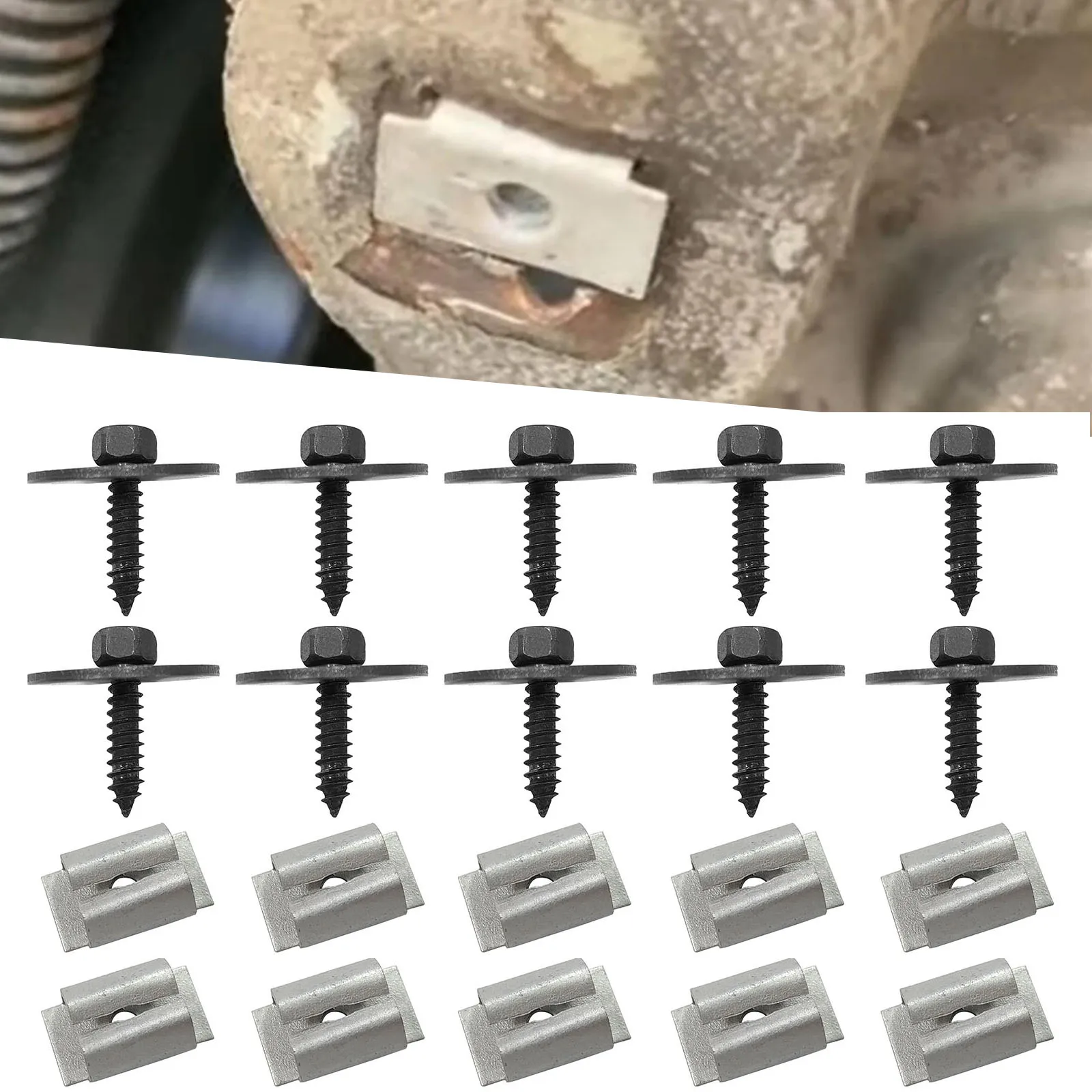 

20X для MERCEDES W202 W203 W204 C E S SL SLK Undertray Undercar крышка двигателя брызговик винт болт гайка 2019900536 0019949845