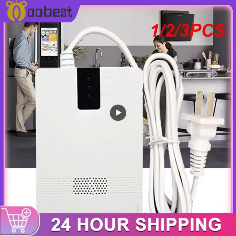 

1/2/3PCS Plug Smart Gas Leakage Sensor Combustible Methane Propane CH4 LPG Natural Gas Detector Alarm With Indication Light