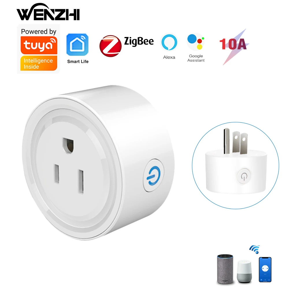 

Розетка электрическая Zigbee с таймером, 220 В, Alexa Google Home