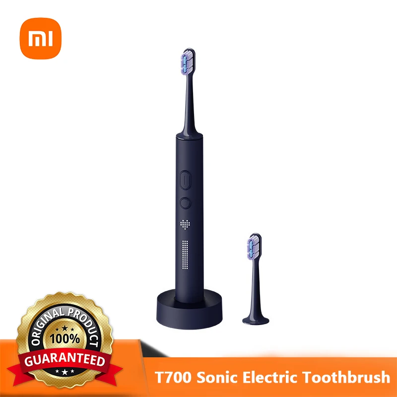 

XIAOMI MIJIA T700 Sonic Electric Toothbrush Teeth Whitening Smart APP LED Display Ultrasonic Vibration Oral Cleaner Brush