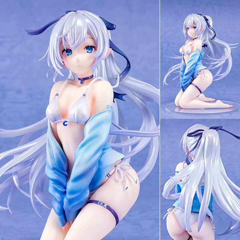 Aqua Swimsuit Kawaii Girl Doll Pvc Collectible Model Toy