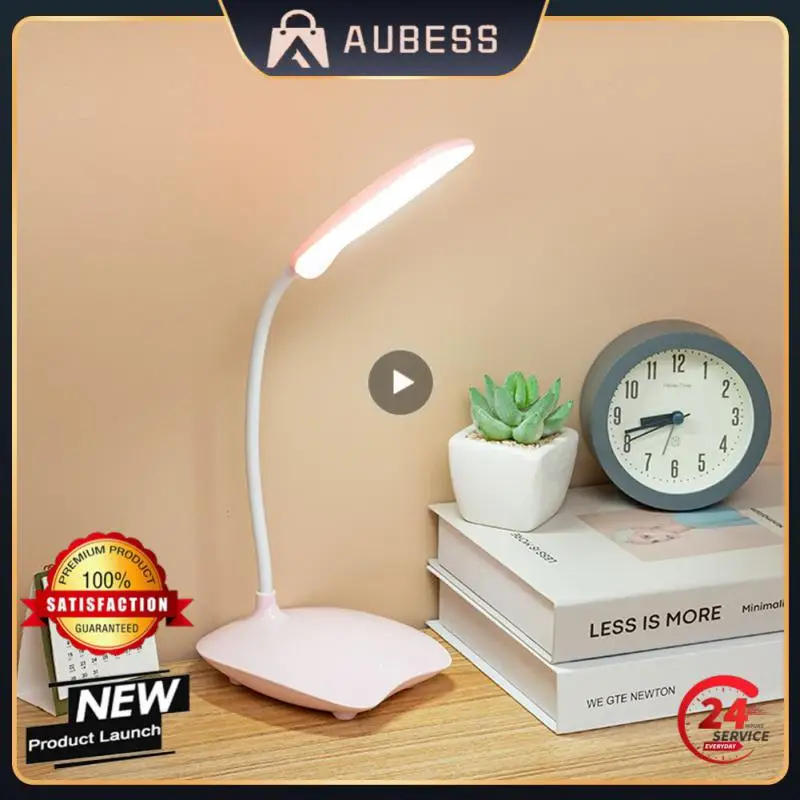 

Table Light Portable Eye Protection Led Desk Lamp Rechargeable Bedroom Bedside Lamp Night Light 3 Color Touch Dimming