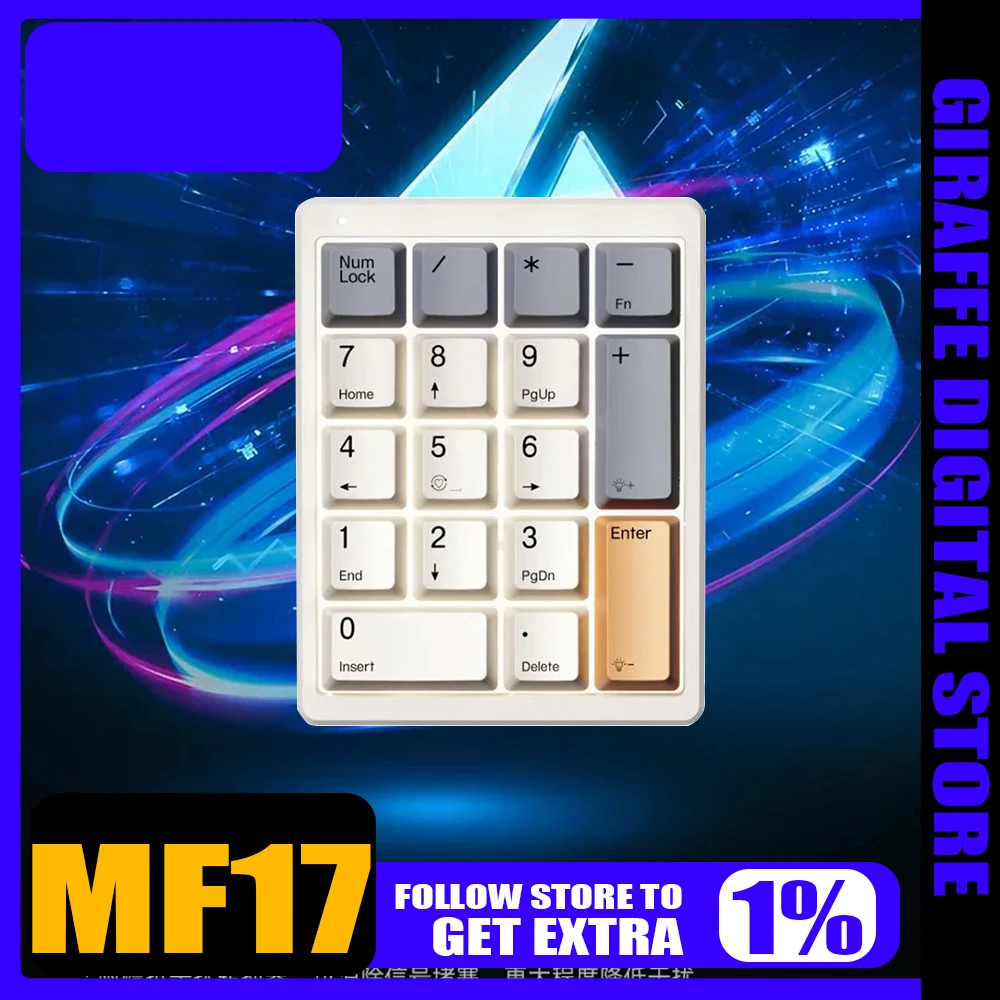 Magicforce Mf17 Mini Mechanical RGB Wired Plug And Pull Shaft Kits Financial Accounting Numpad Keyboard Custom Office PC Gifts