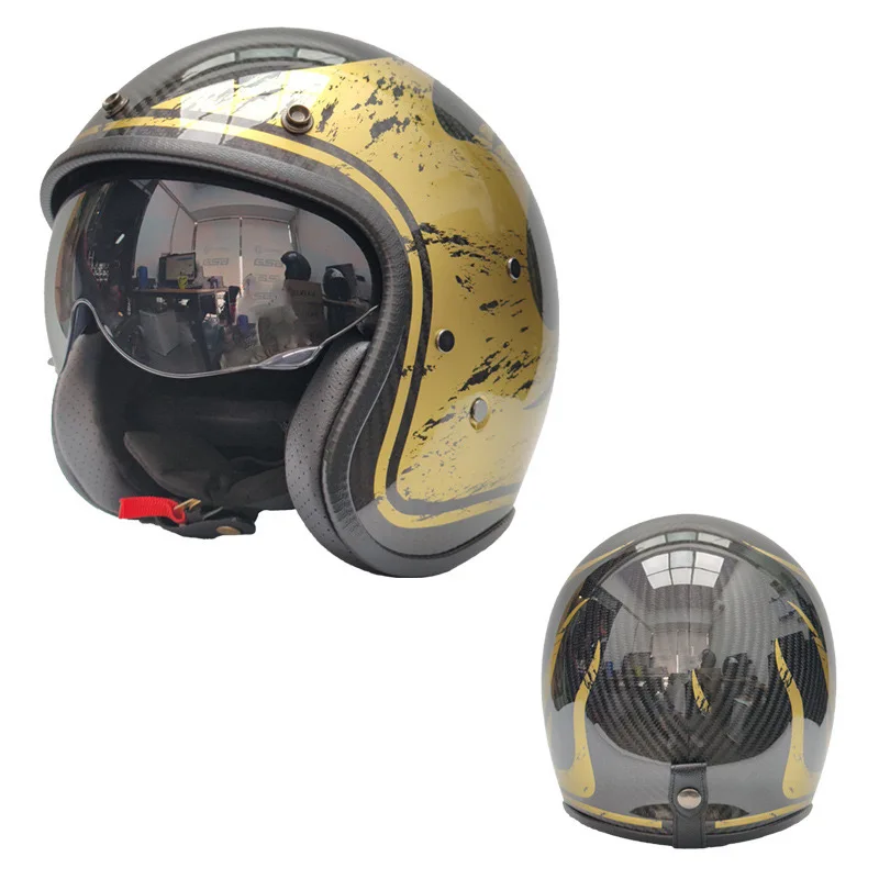 Motorcycle Helmet with Dot Certification Carbon Fiber Custom Motorcycle Helmet Decals Racing Helmet
