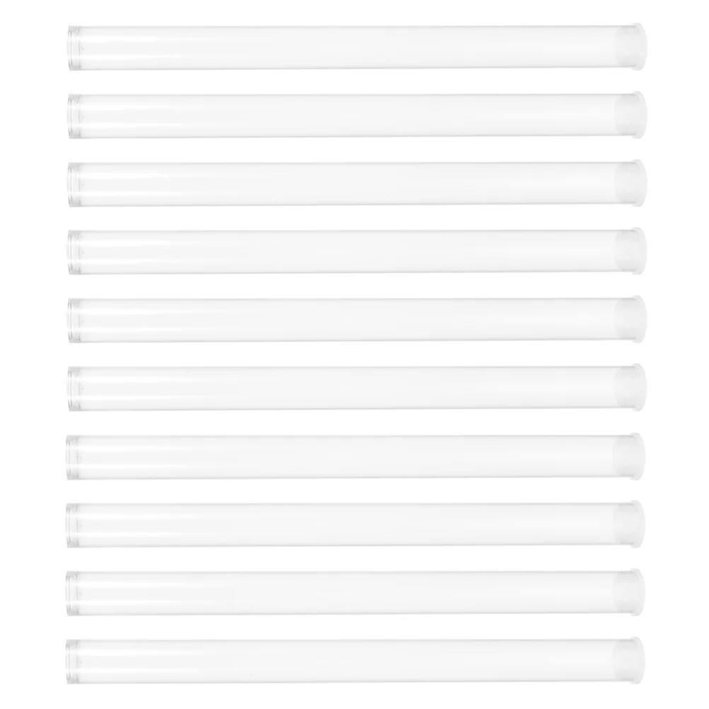 

10 Pcs Home Goods Decor Fragrance Tube Transparent Acrylic -stick Durable Storage Decorate Travel