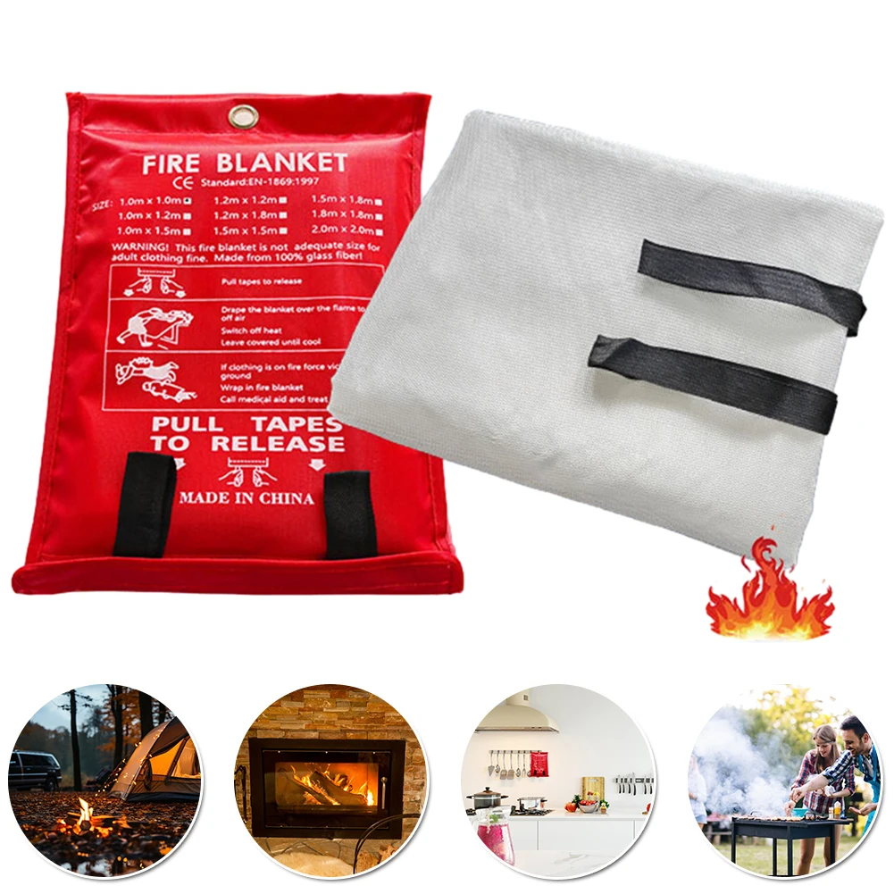 Огнеупорное одеяло аварийное огнестойкое огнеупорное для кухни камина гриля