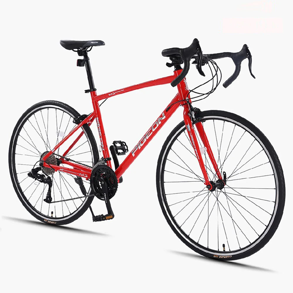 

27 Inch Aluminum Alloy Neutral Road Bike 700C Pressure-resistant Forks Racing Seat Cushion Wear-resistant Tires