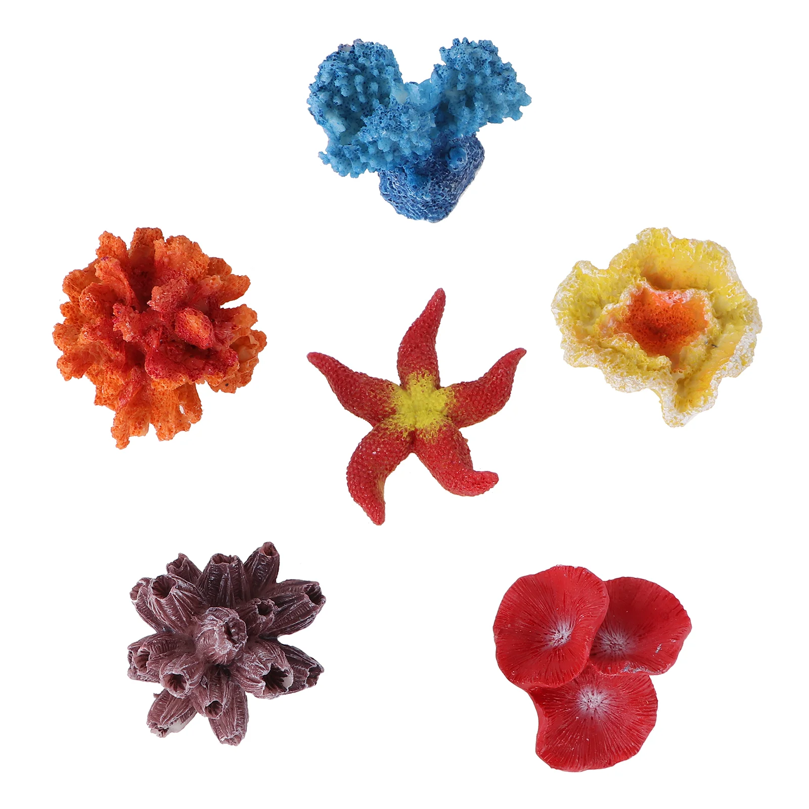 

6PCS Coral Model Artificial Emulational Coral Aquarium Decor Ornament for Aquarium Tank Decoration