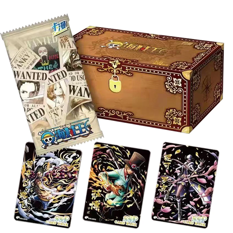 

One Piece Collection Flash Cards Original Board Game Toys Anime Figure Luffy Collection Hobby Card Family Birthday Gift for Kids
