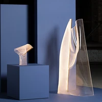 exhibition hall irregular shaped table lamp modern minimalist creative art acrylic minimalist light luxury floor lamp