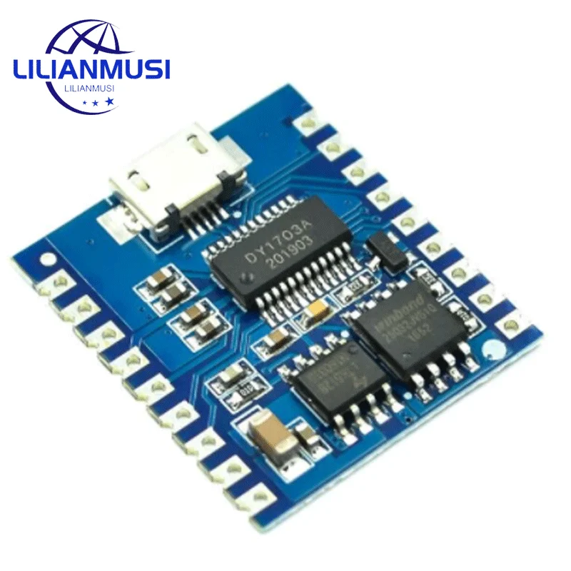 

DY-SV17F Audio Module Mini MP3 Player IO Trigger USB Download Flash Voice Module