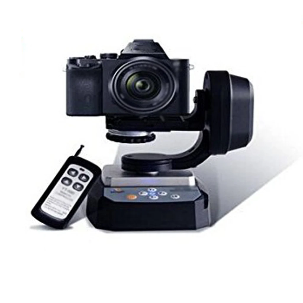 

Motorized Inclined Head Rotating Stabilizer with Remote Control for Tripod Cameras