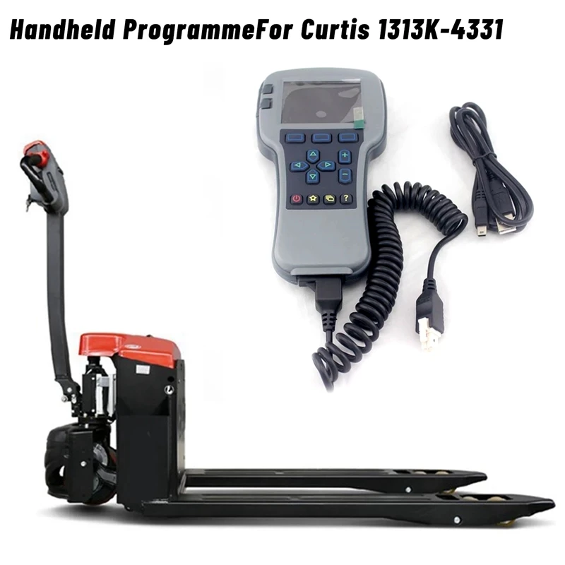 

Electric Forklift Handset Handheld Programmer With 4-Pin Molex Cable, DB-9 Cable, USB Cable For Curtis 1313K-4331