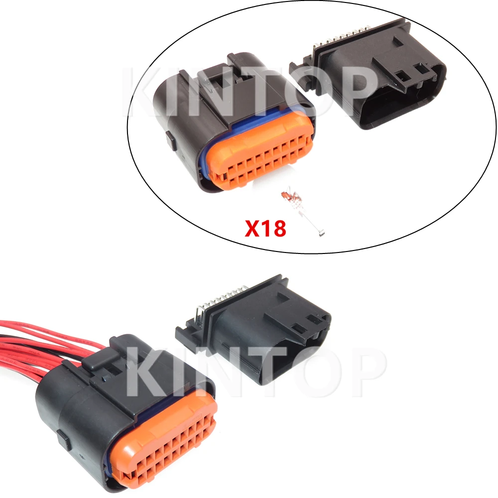 1 компл., 18 контактов, автомобильный проводной кабель, герметичная розетка для Honda MX23A18NF1 MX23A18SF1 MX23A18XF1, автомобильный воспламенитель, разъем ЭБУ