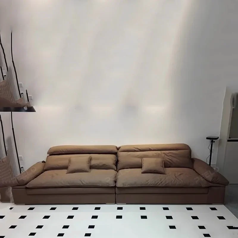 Фото Love Seat Современный диван Relax Двойной удобный европейский дизайнерский белый диван с откидной спинкой 3-местный салон Meuble Мебель для гостиной №5