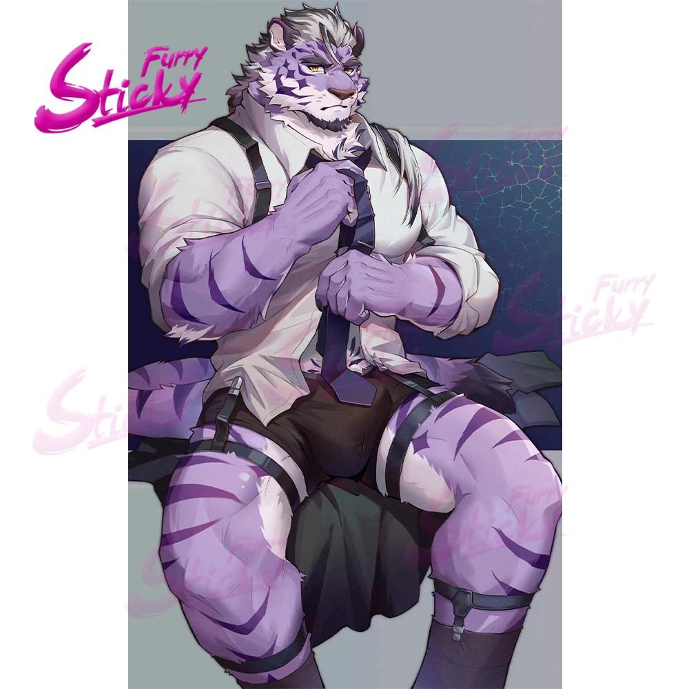 Пушистая липкая сексуальная пушистая наклейка спортивная меховая в стиле аниме