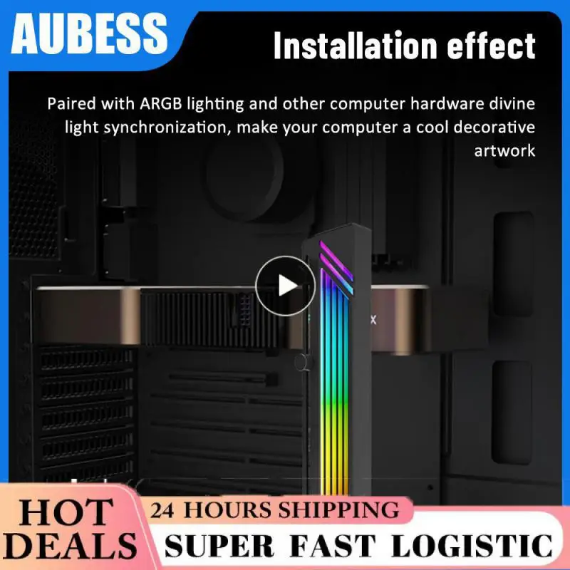 

Мощная поддержка компьютера телефон Размер продукта 48 × тридцать одна точка пять × 179,5 мм регулируемый 5v Argb Shenguang Sync