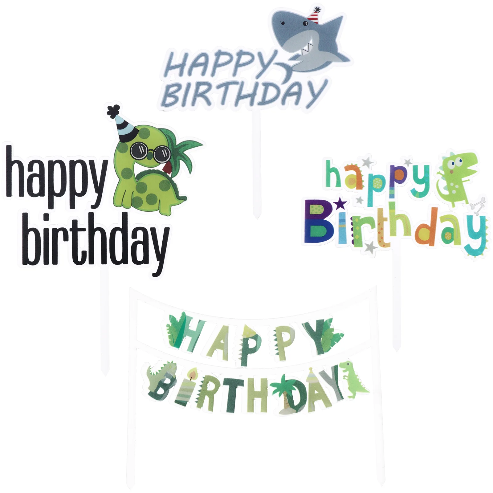 

4 шт., украшения для торта на день рождения