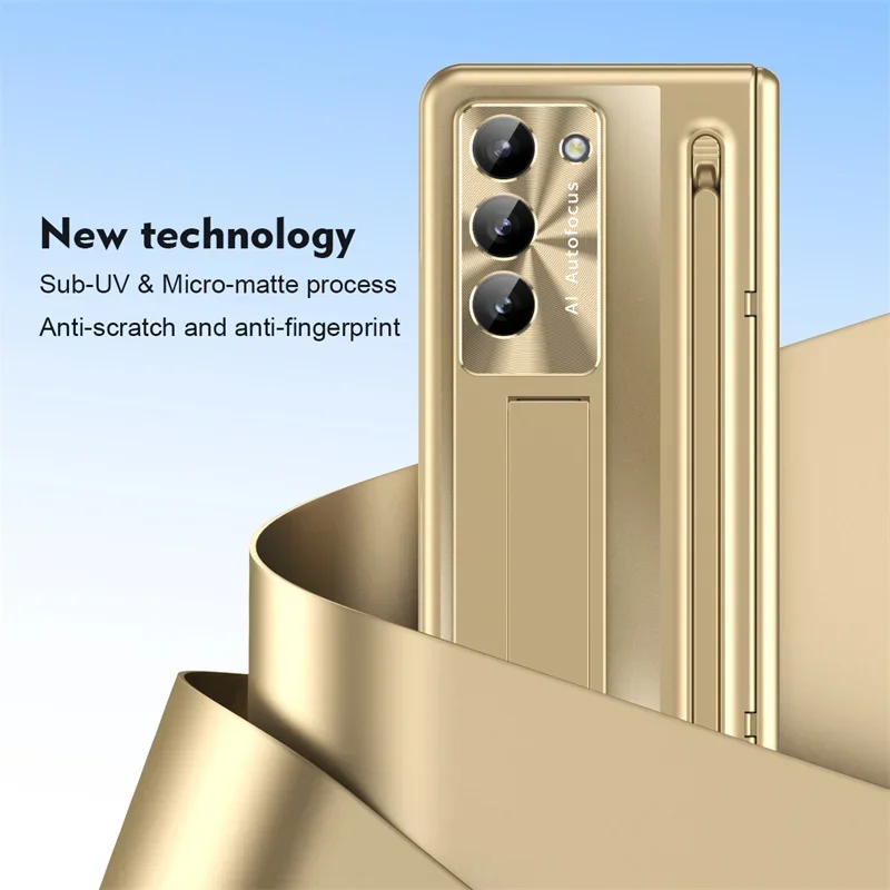 Чехол с шарнирами для Samsung Galaxy Z Fold 6 5 4 360 ° Оригинальная защитная пленка из