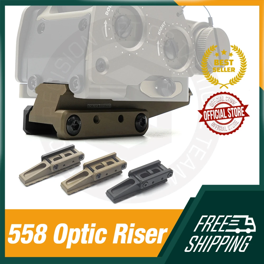 

Tactical Fast Riser Mount For EXPS Red Dot Sigh Holographic Scope CNC Anodized For All Optics Elevated Picatinny