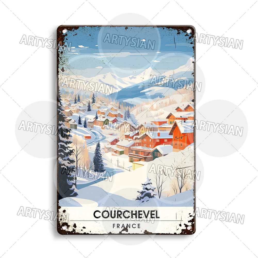 

Металлический знак Франция городах ARTISIAN