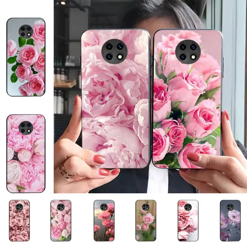 

Elegant Pink Peony Phone Case for Samsung S20 lite S21 S10 S9 plus for Redmi Note8 9pro for Huawei Y6 cover