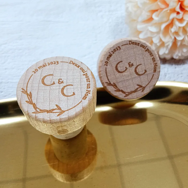 Индивидуальные искусственные деревянные винные пробки свадебное украшение