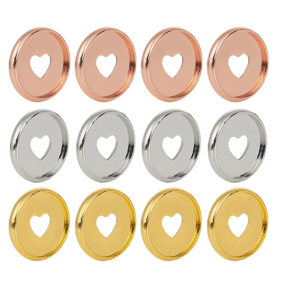 

30pcs Hollow Heart Binder Rings Binding Discs for DIY Notebooks Planners