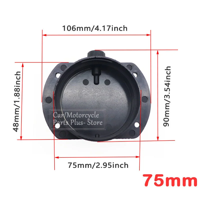 75 мм Воздушный дизельный парковочный обогреватель соединительный коннектор для
