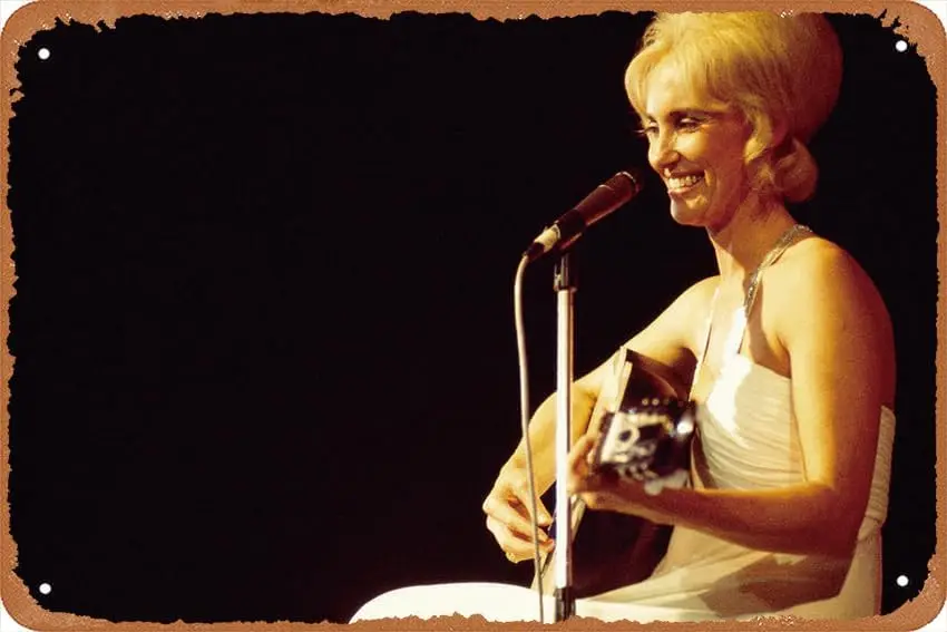 Tammy Wynette музыкальная ретро жестяная вывеска прочный настенный художественный