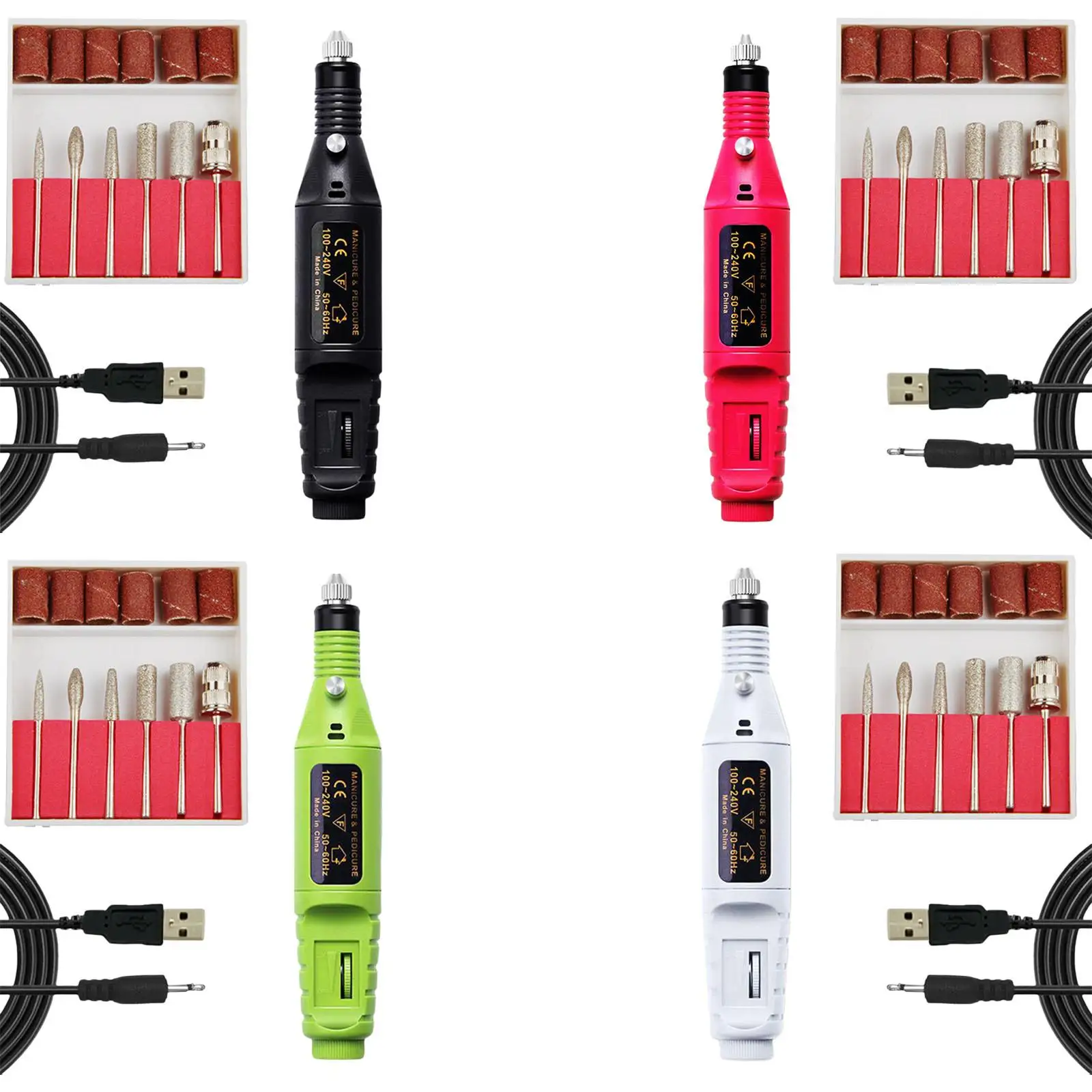 

Электрические акриловые инструменты для ногтей, портативная электрическая машинка для педикюра с пальцами