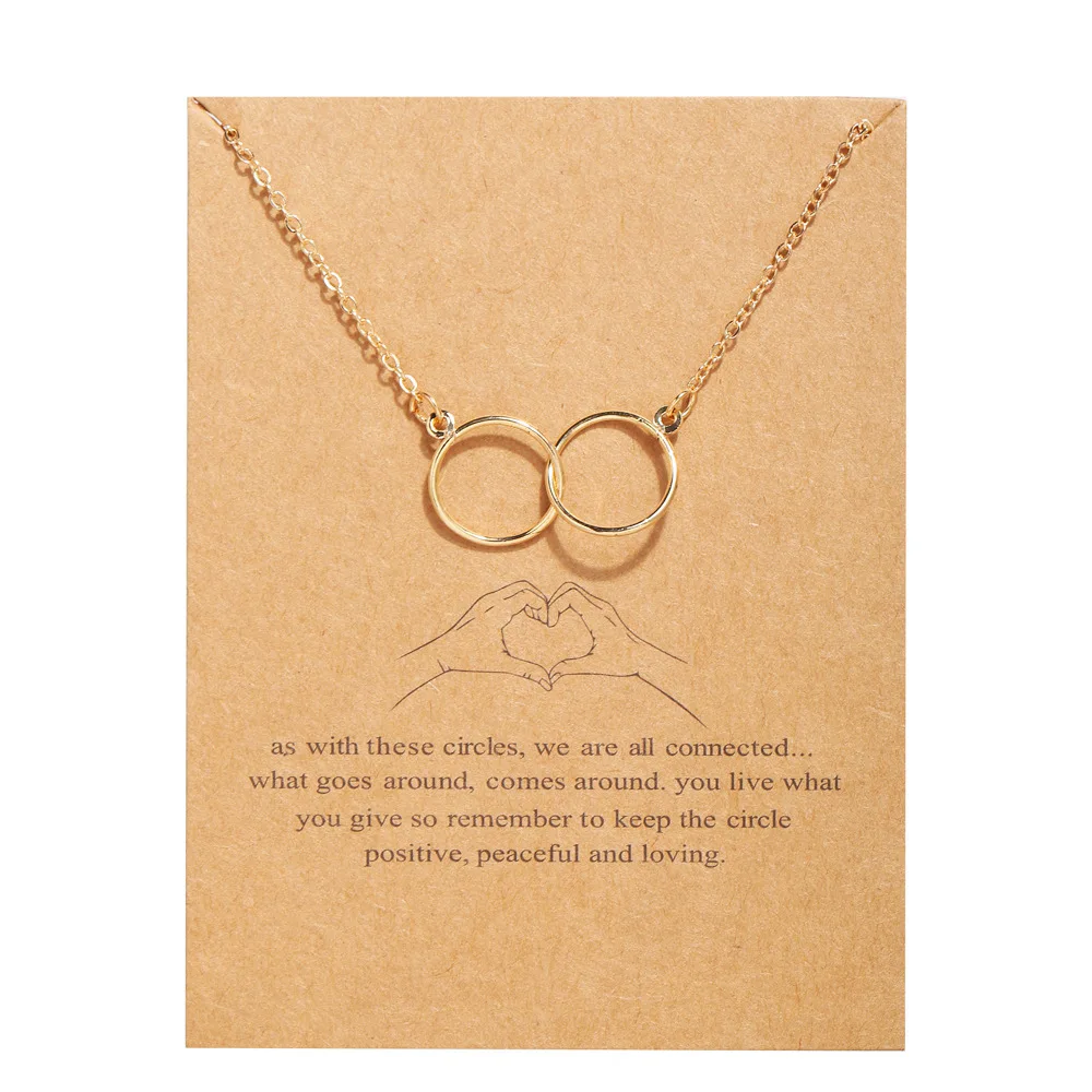 

Fashion Geometric Pendant Necklaces for Women Simple Round Animal Butterfly Pearl Clavicle Chain Necklace Jewelry Card Gifts