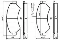 

BOSCH 0986424769 ON BRAKE BALATASI DUCATO BOXER JUMPER 18Q (16 RIM) FISLI (02 06) / (GDB1518) KAMPANYALI (.)