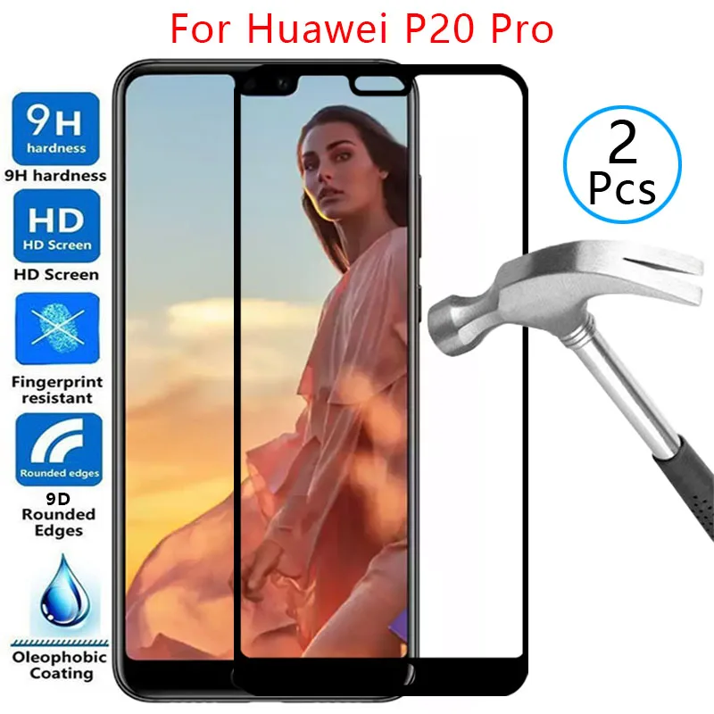 

9d screen protector tempered glass case for huawei p20 pro cover on huawey p20pro p 20 20p plus protective phone coque bag honor