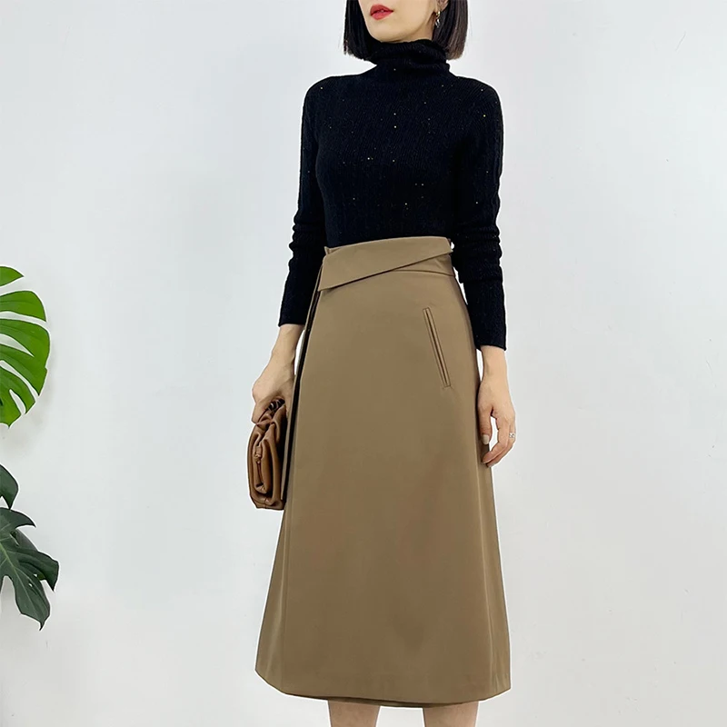 

Блестящий бесшовный Женский пуловер синего цвета с блестками