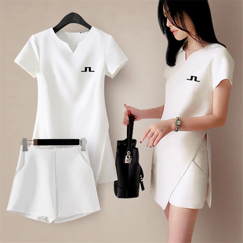 

2023 Golf One Piece Dress Women's Golf Wear Spring Summer New Dress Golf Suits Women's Golf Clothing Golf Shorts New 2-piece Set