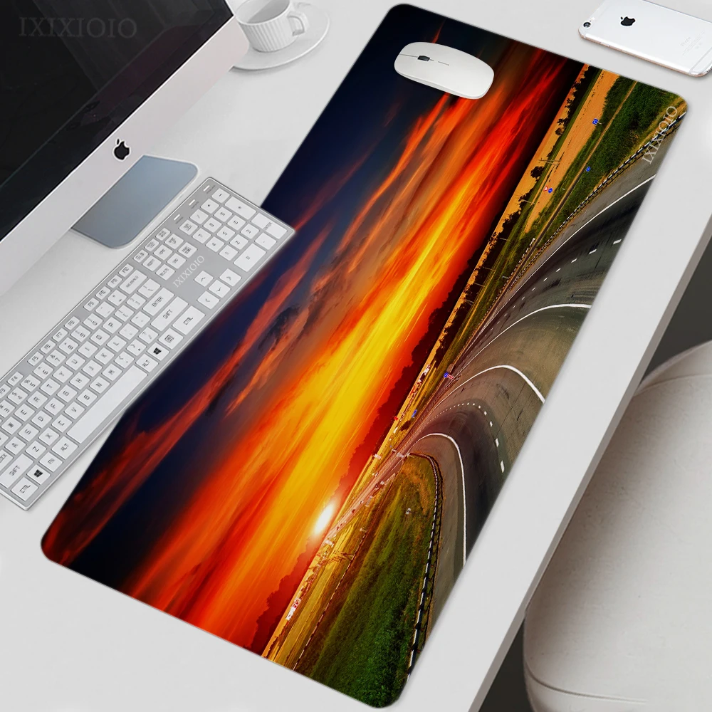 

Highway Scenery Mouse Pad Gaming XL Computer Large Home Mousepad XXL Desk Mats Office Soft Natural Rubber Carpet Mouse Mats
