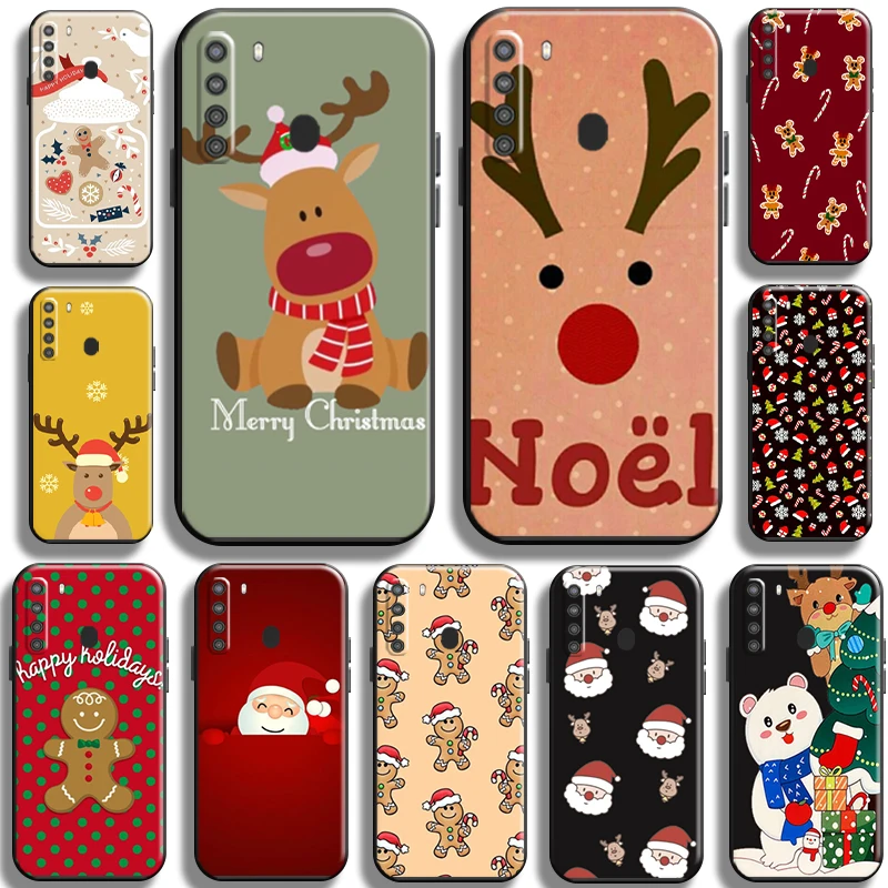 

Christmas Cute Santa Claus for Samsung Galaxy A21 A21S Phone Case Back Cover full Protection Carcasa Shockproof Cases funda