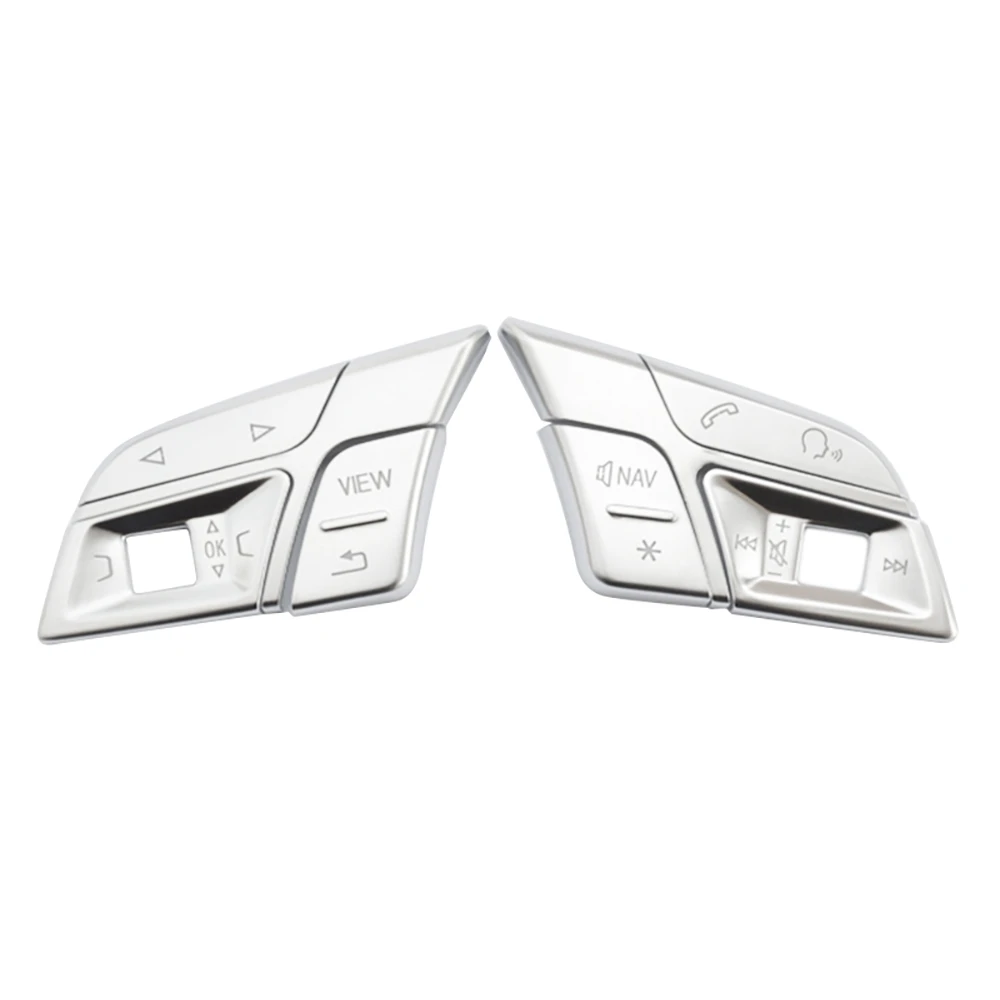 Кнопки на руль автомобиля отделка наклейки для-Q3 Q5 A1 A3 8V A4 B9 B8 A5 A7 2018 высокая версия